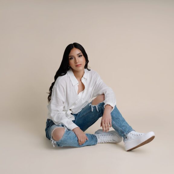 Top Senior Photographer in Phoenix – Chic Studio Senior Portrait Session