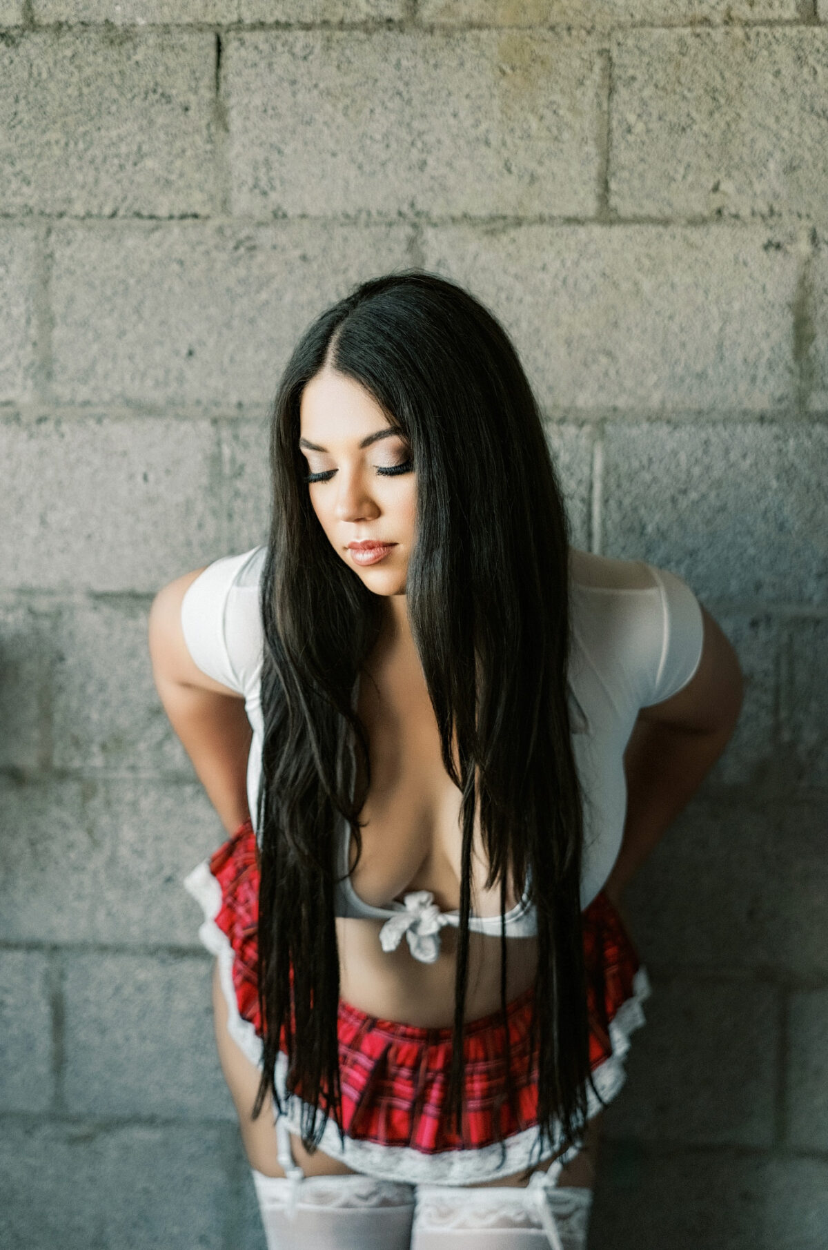 boudoir school girl outfit